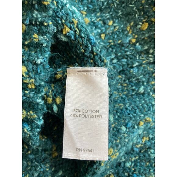 J. Jill Emerald Green Speckled Turtleneck Sweater Size S - Picture 6 of 7